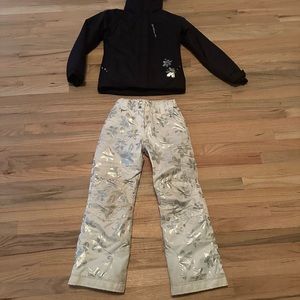 Girls Size 12 Ski Coat and Ski Pants